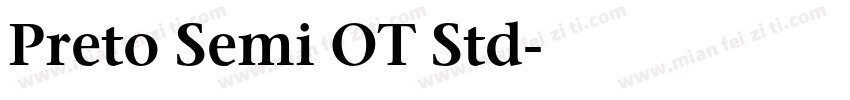 Preto Semi OT Std字体转换